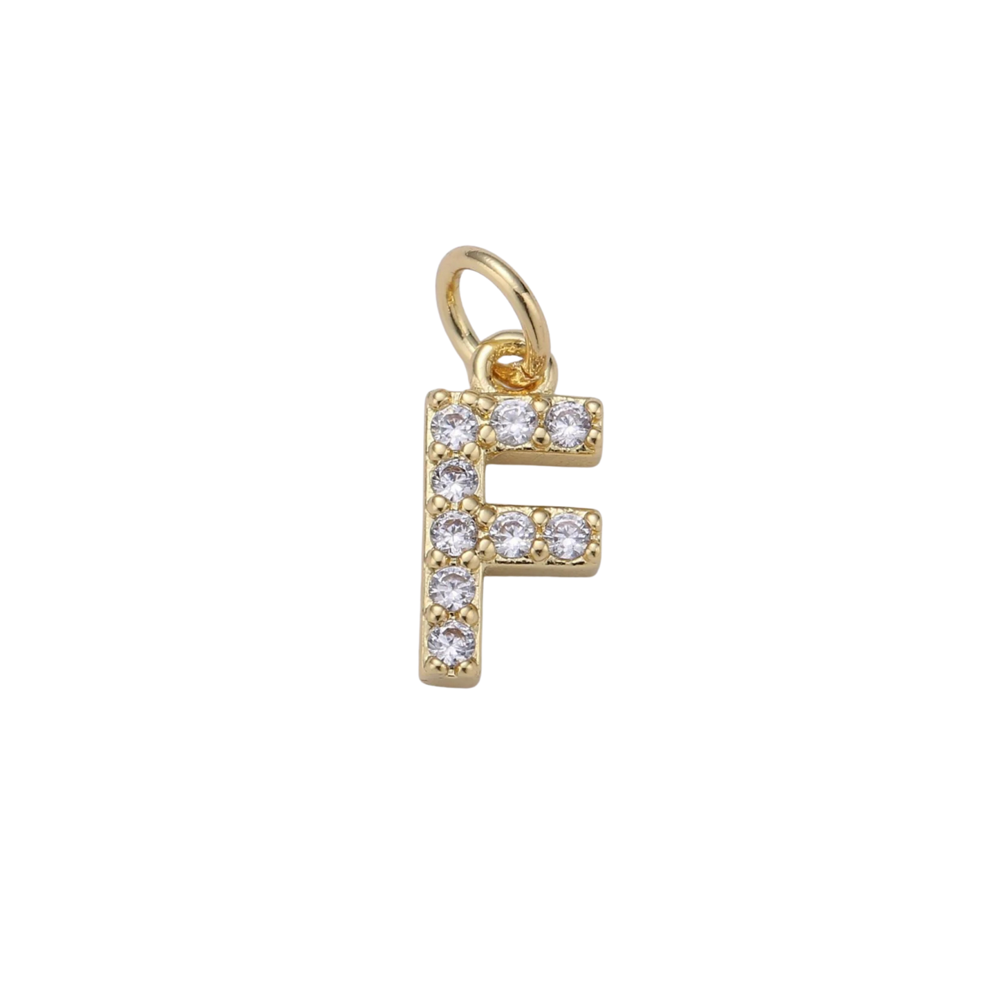 Mini Rhinestone Initial Charm