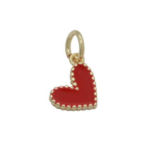 Mini Colored Heart Charms