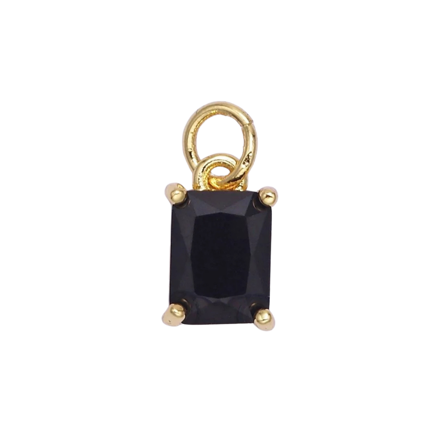 Small Baguette Colored Charms