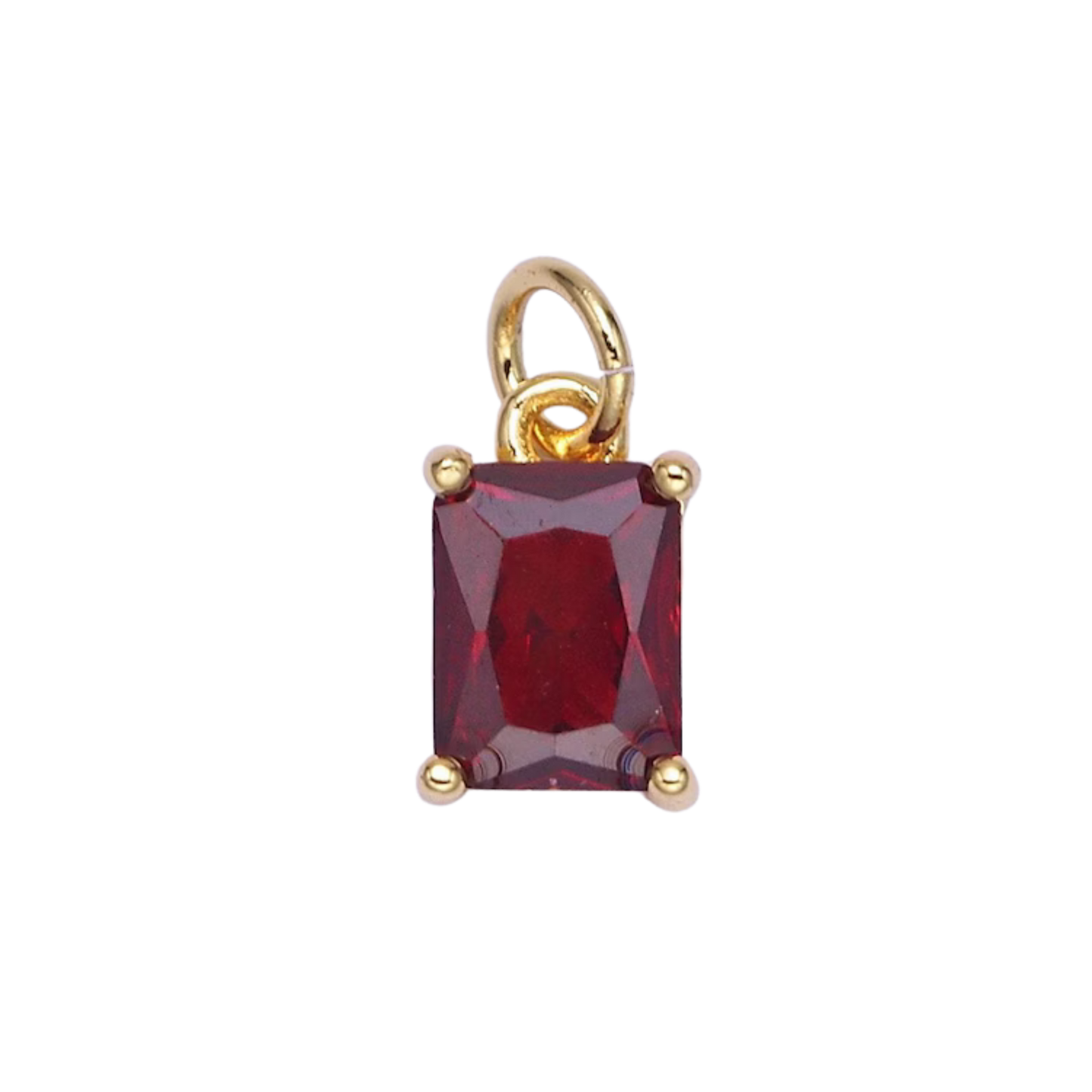 Small Baguette Colored Charms