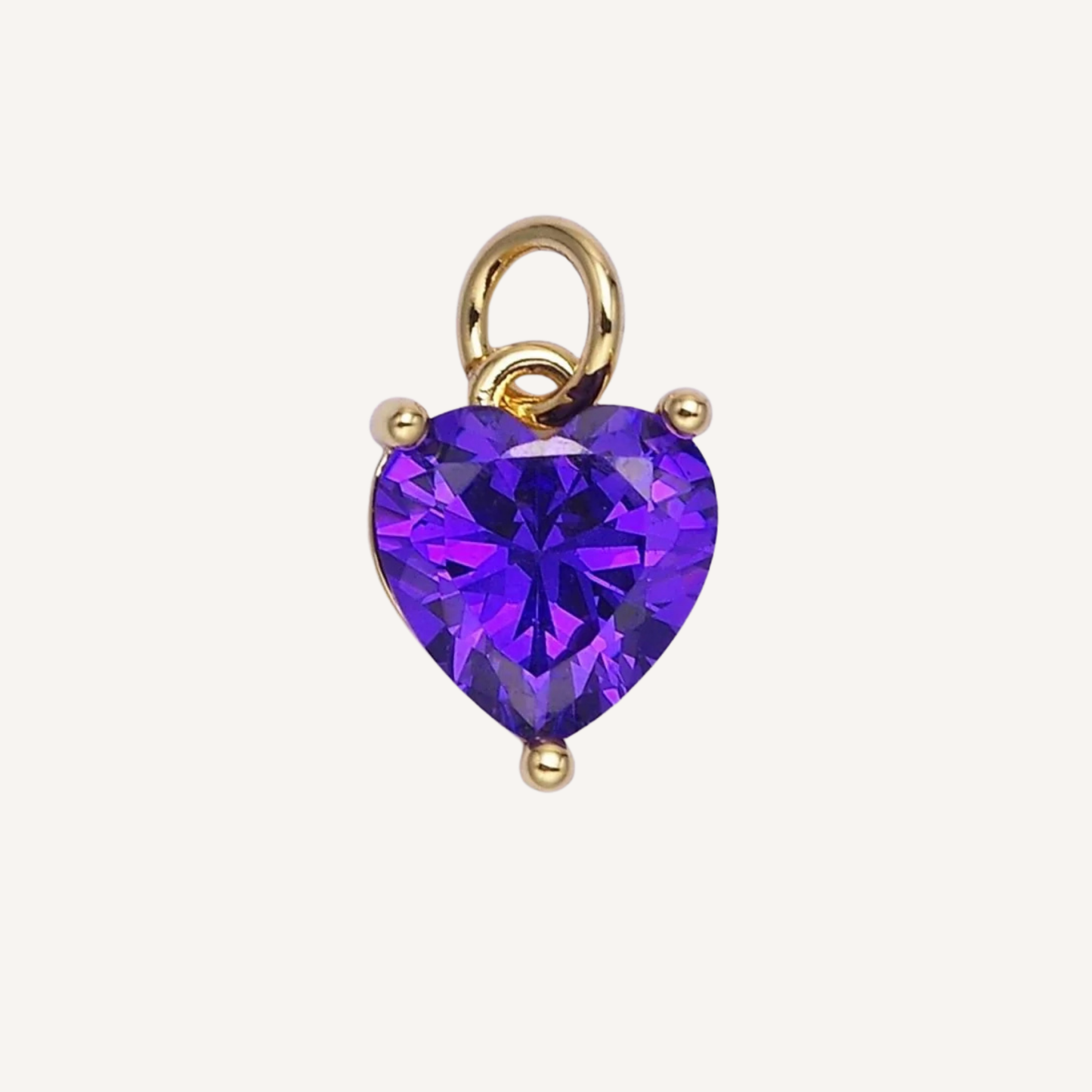 Small Colored Heart Charms