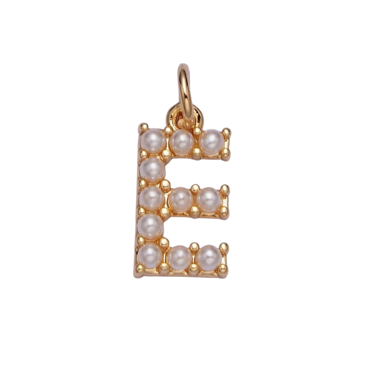 Medium Pearl Initial Charm