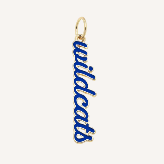 Large Kentucky Wildcats Script Charm