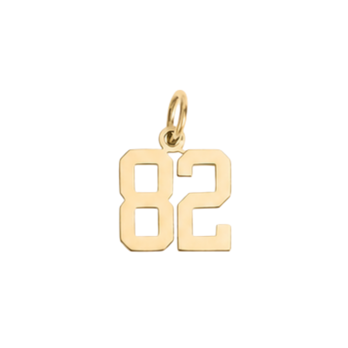 Small Gold Varsity Number Charms