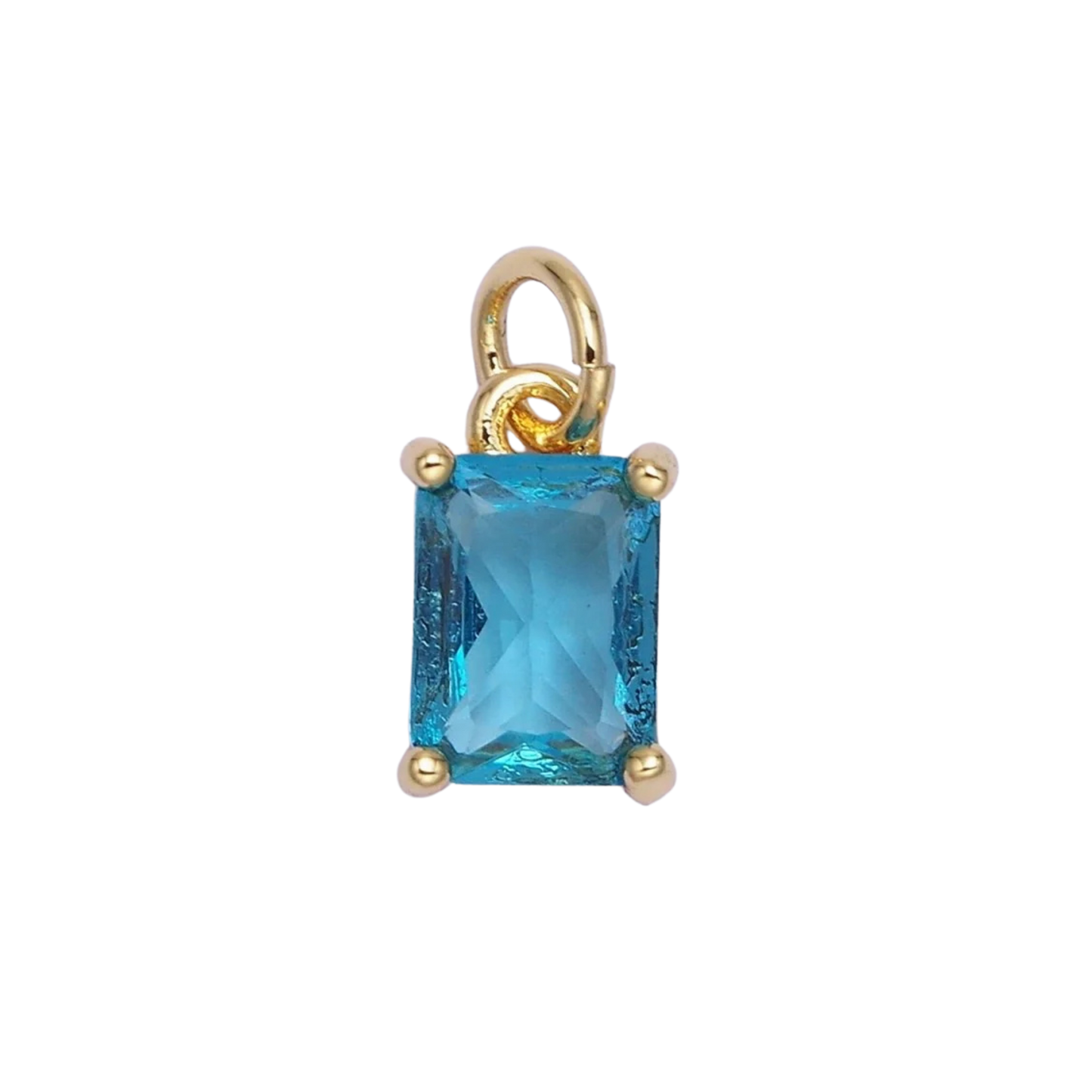 Small Baguette Colored Charms