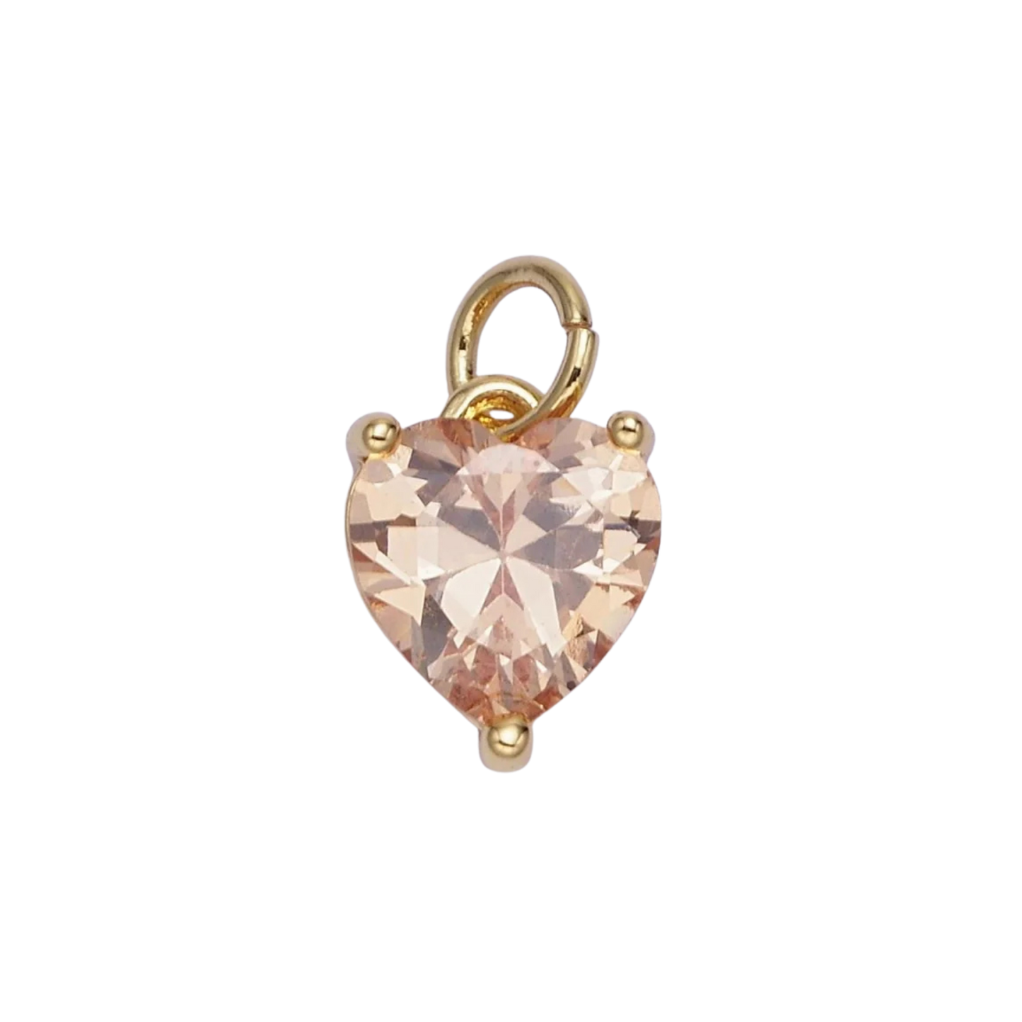 Small Colored Heart Charms