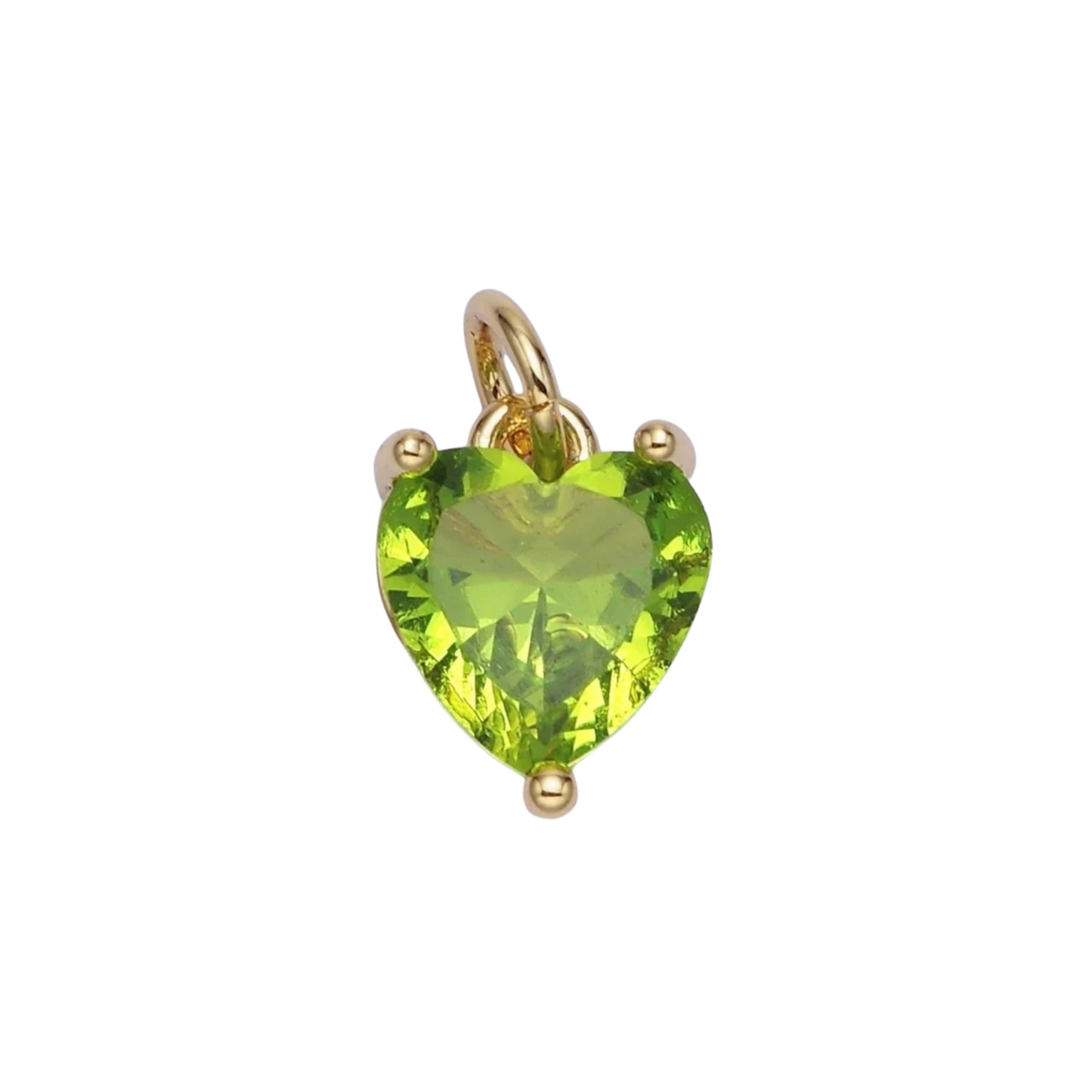 Small Colored Heart Charms