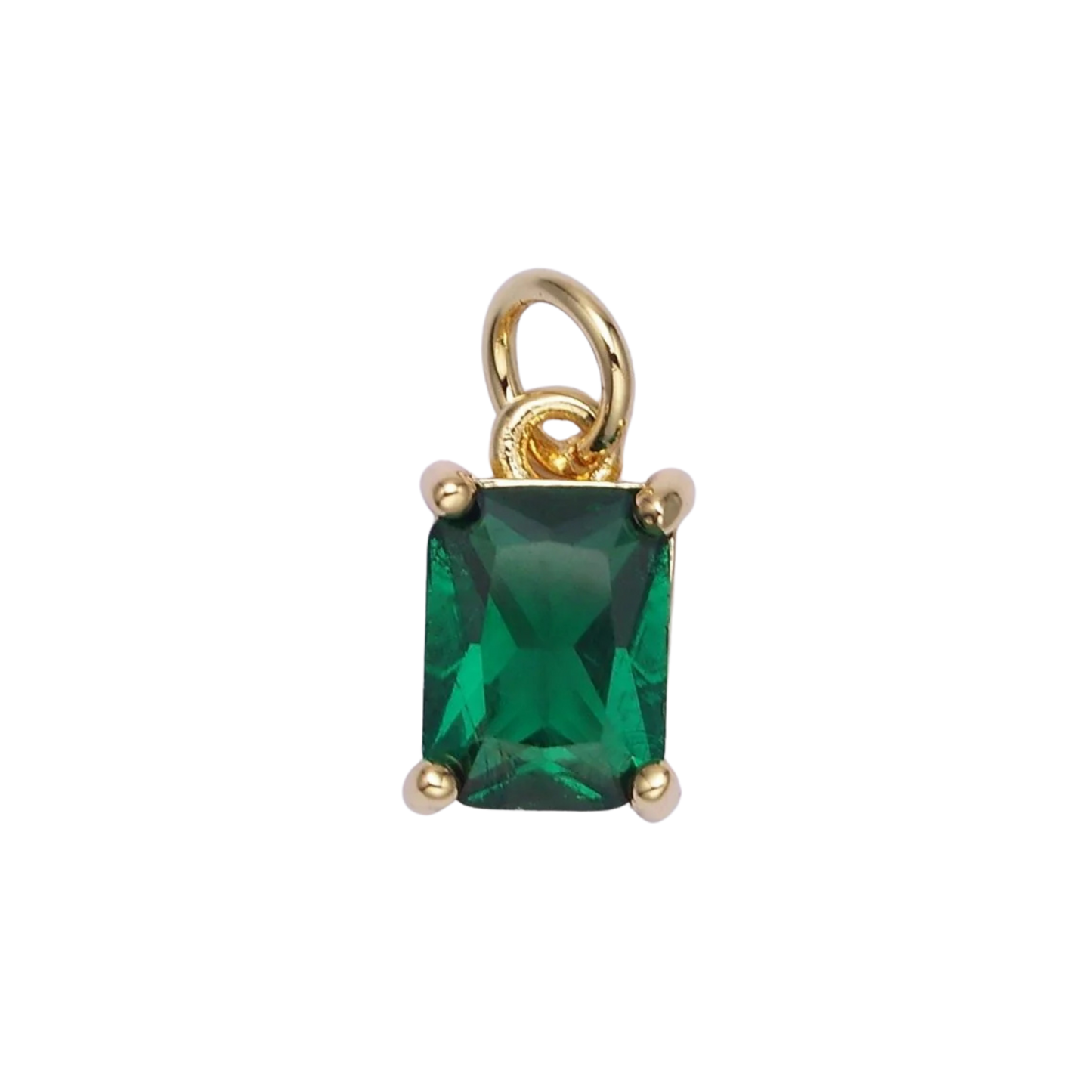 Small Baguette Colored Charms