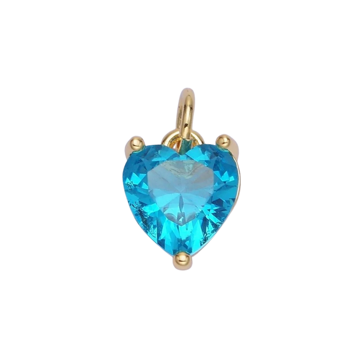 Small Colored Heart Charms