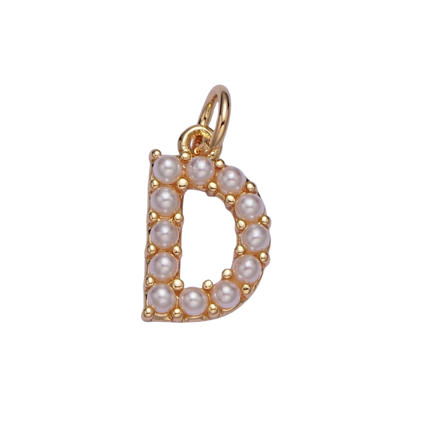 Medium Pearl Initial Charm