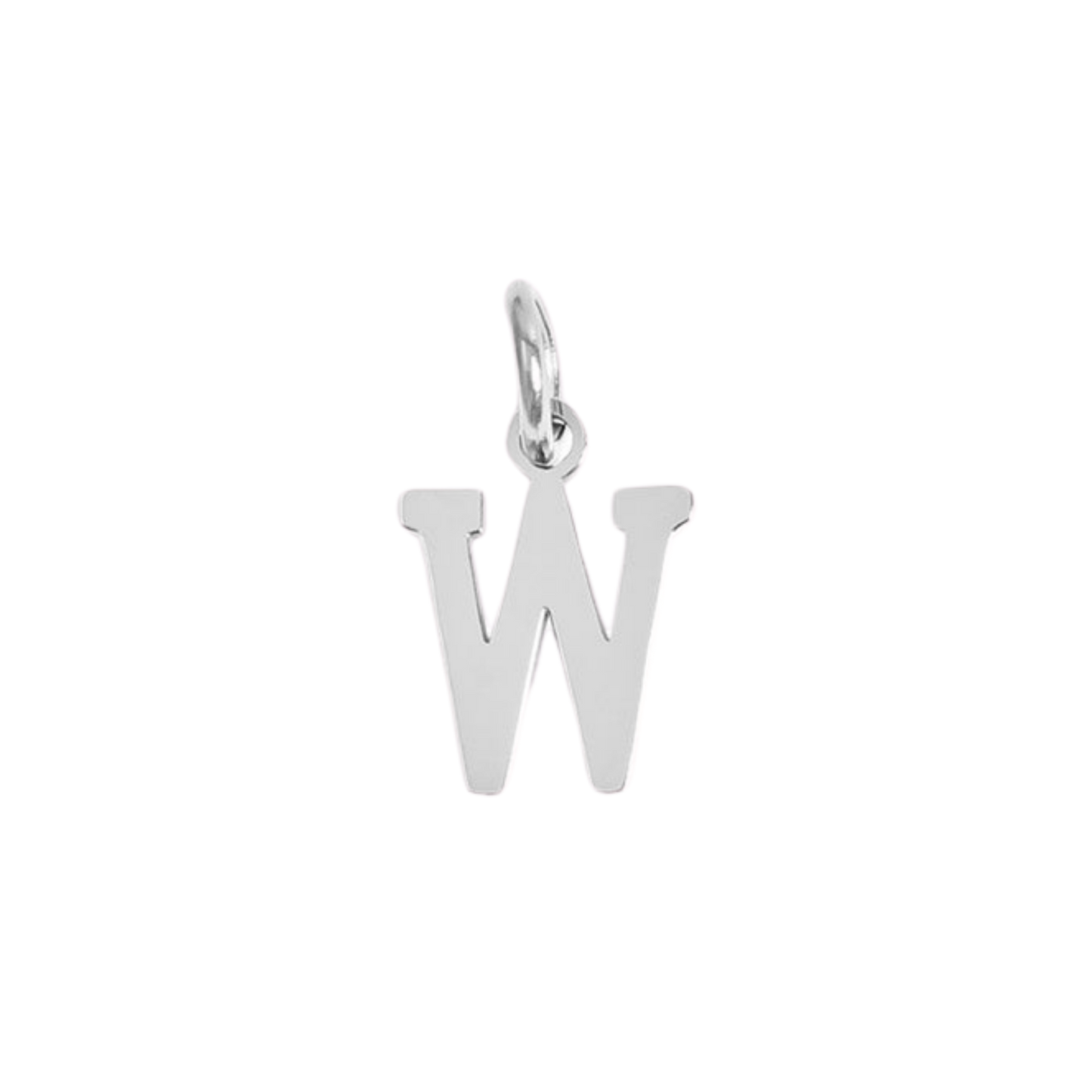 Small Silver Varsity Initial Charms