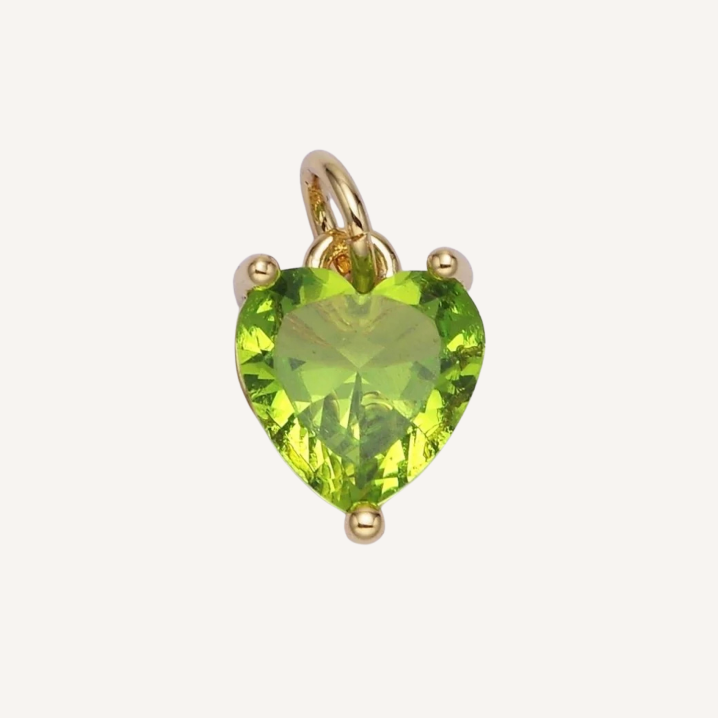 Small Colored Heart Charms