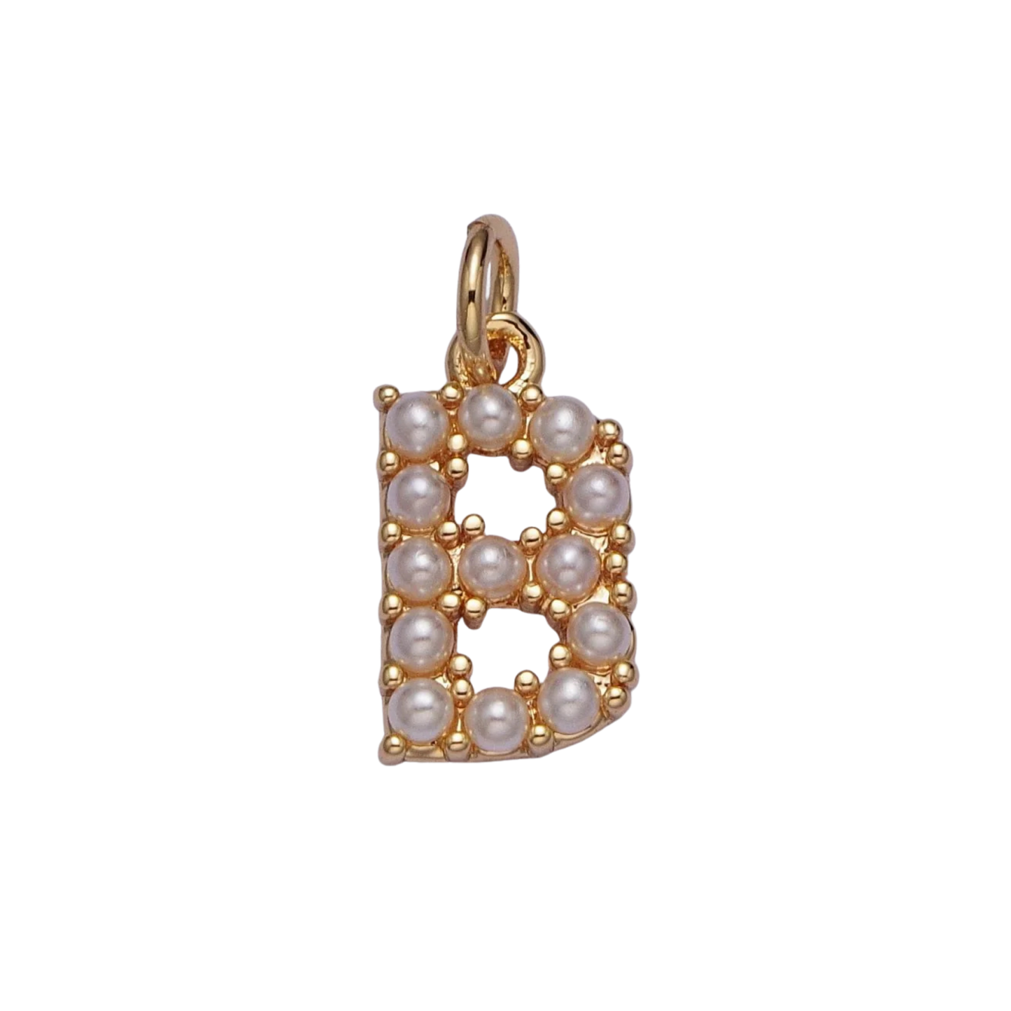 Medium Pearl Initial Charm