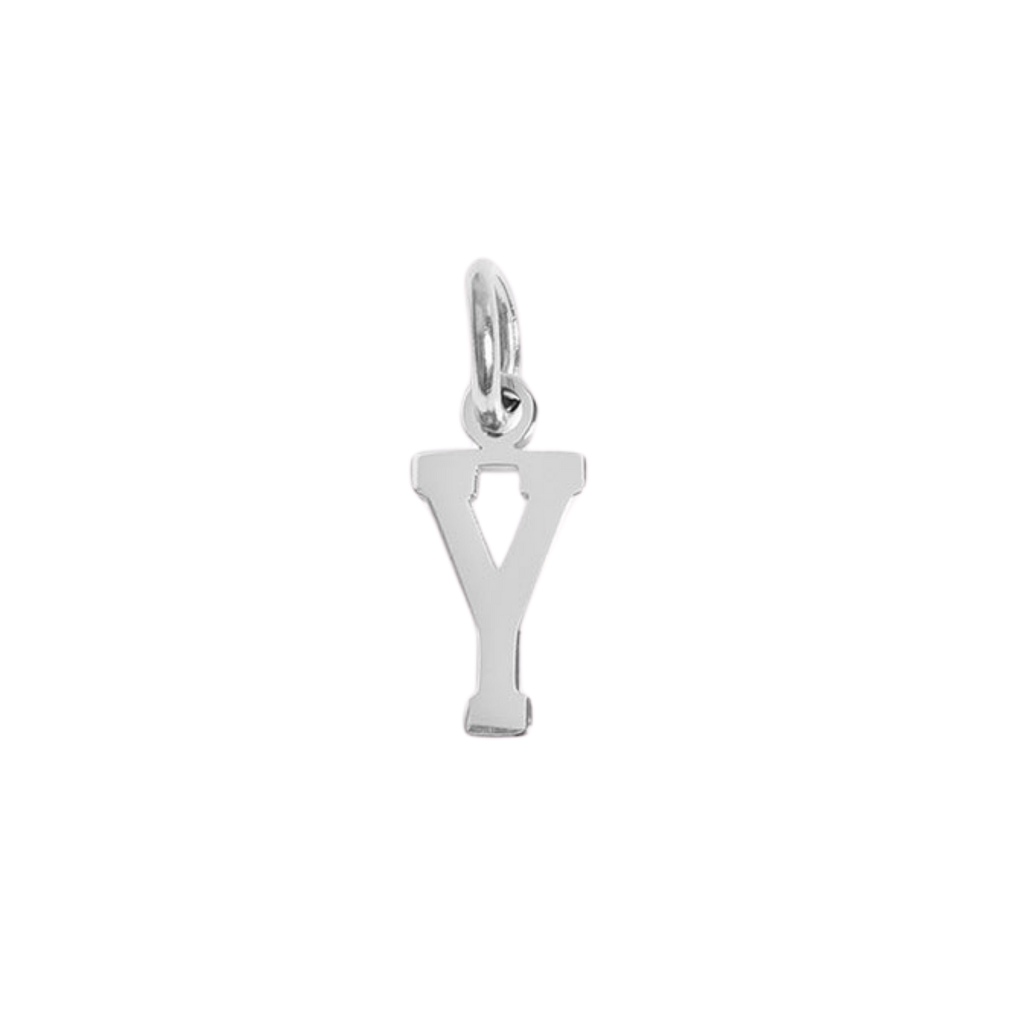 Small Silver Varsity Initial Charms