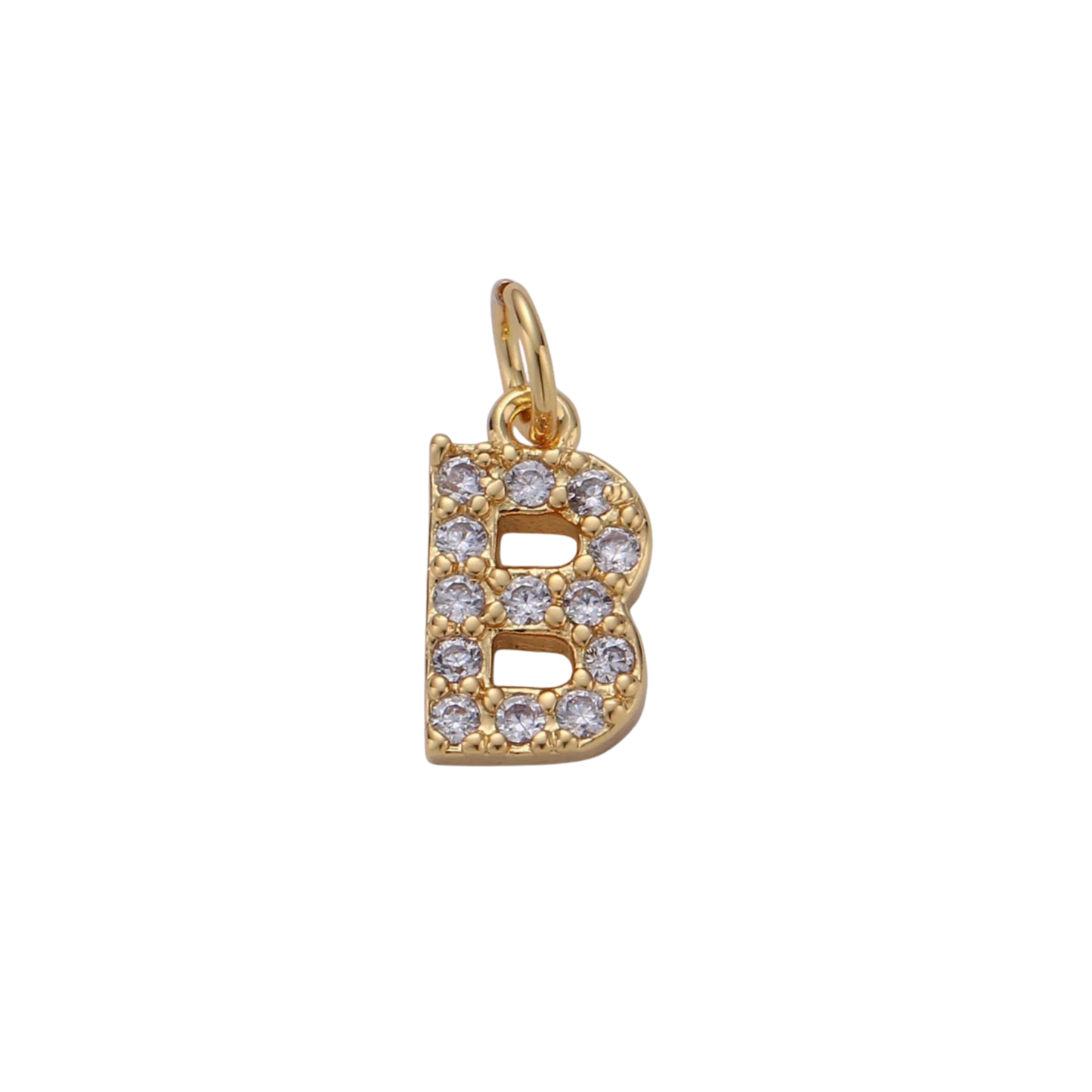 Mini Rhinestone Initial Charm