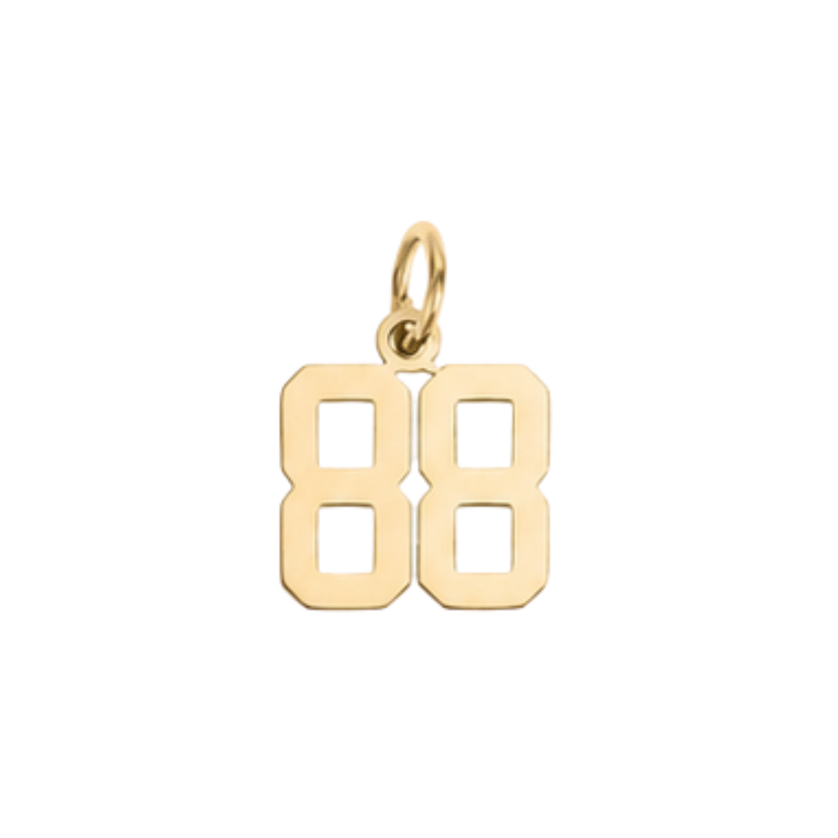 Small Gold Varsity Number Charms