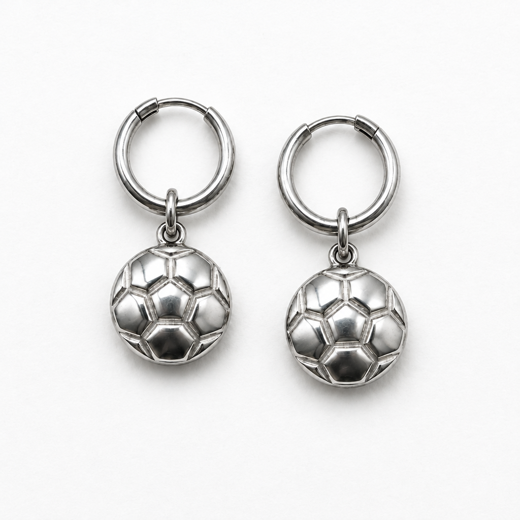 Soccer Ball Dangle Earrings