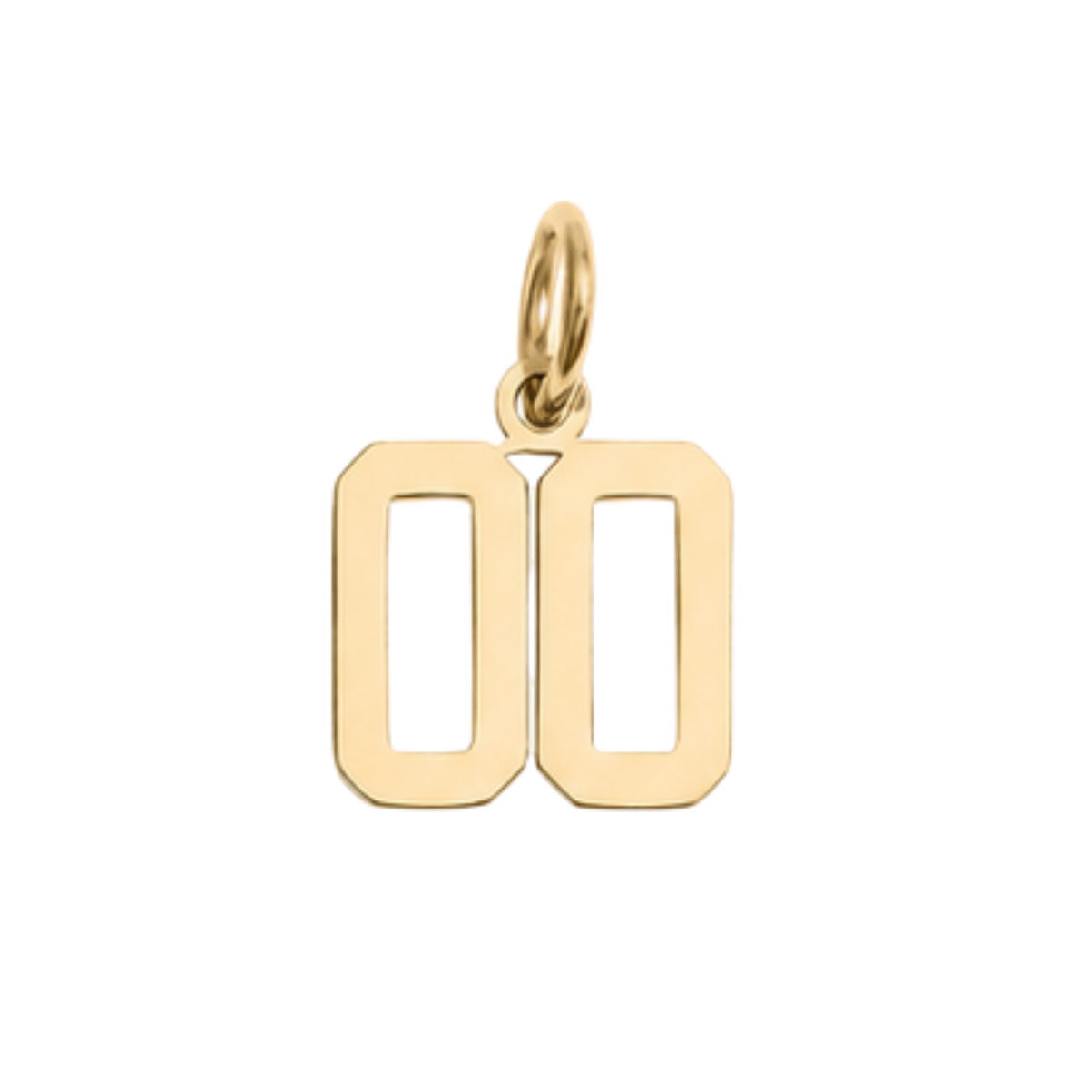 Small Gold Varsity Number Charms