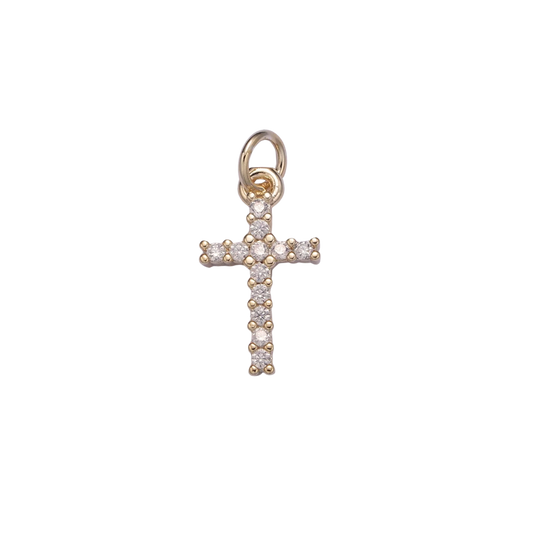 Rhinestone Cross Charms