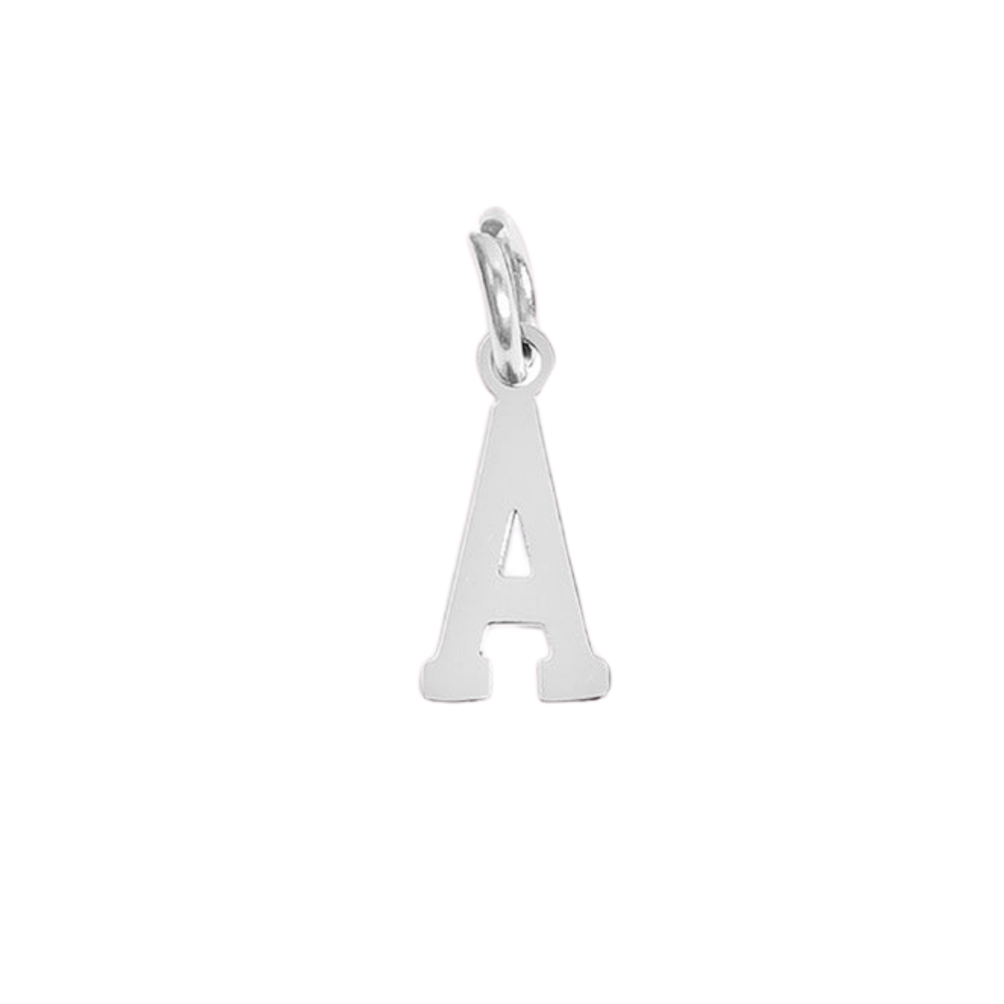 Small Silver Varsity Initial Charms