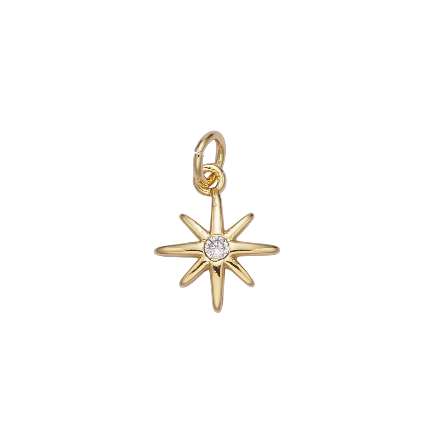 Gold North Star Charm