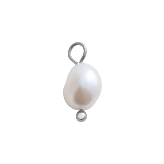 Mini Silver Freshwater Pearl Charm