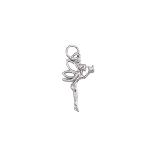 Small Silver Fairy Charm