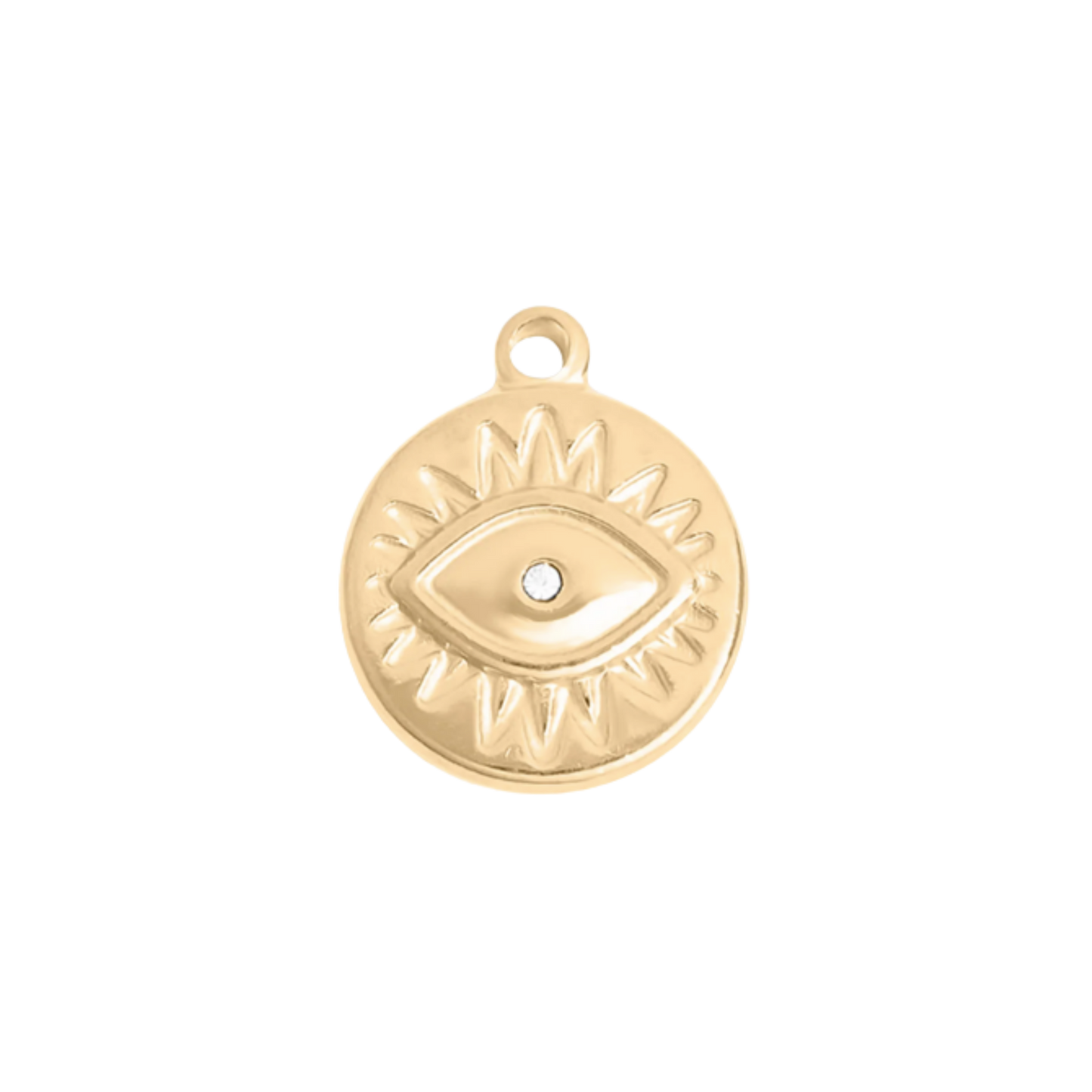 Medium Gold Evil Eye Charm
