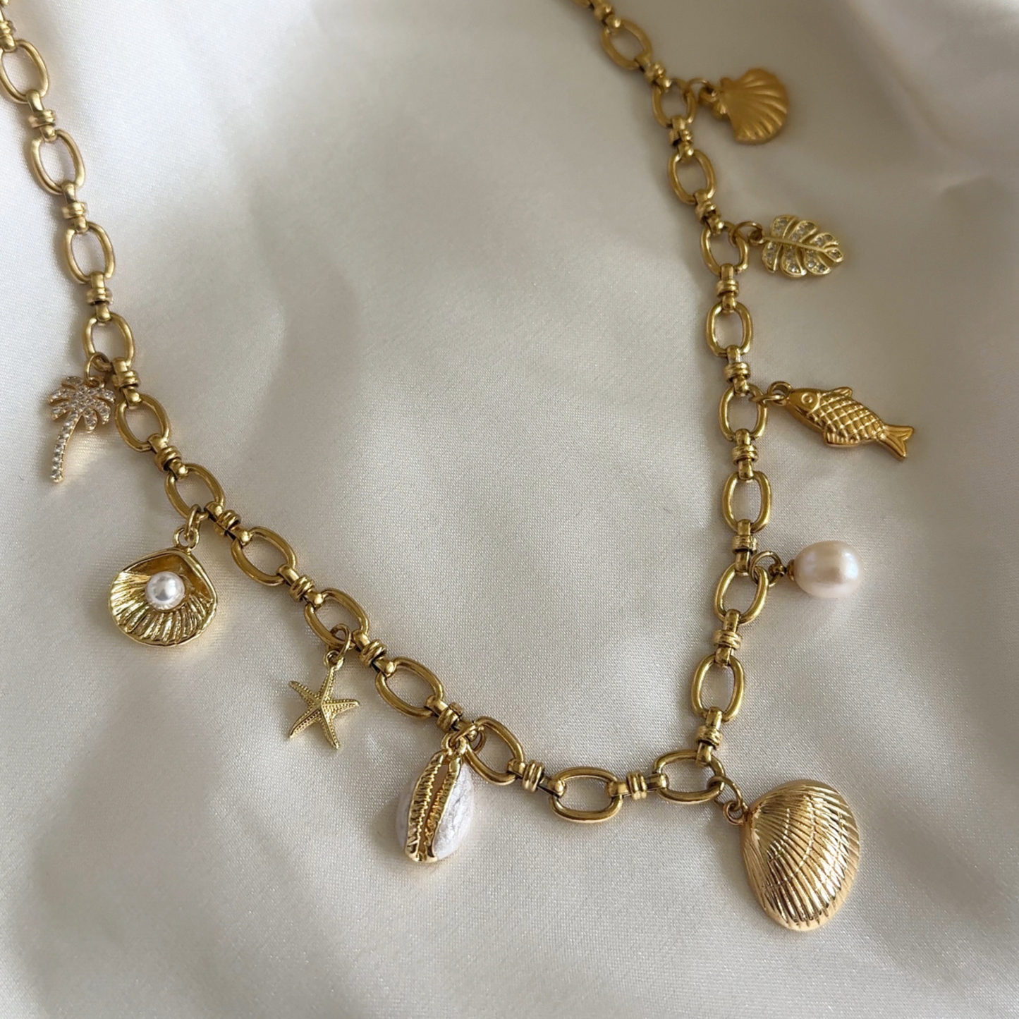 Summer Vibes 9-Charm Necklace