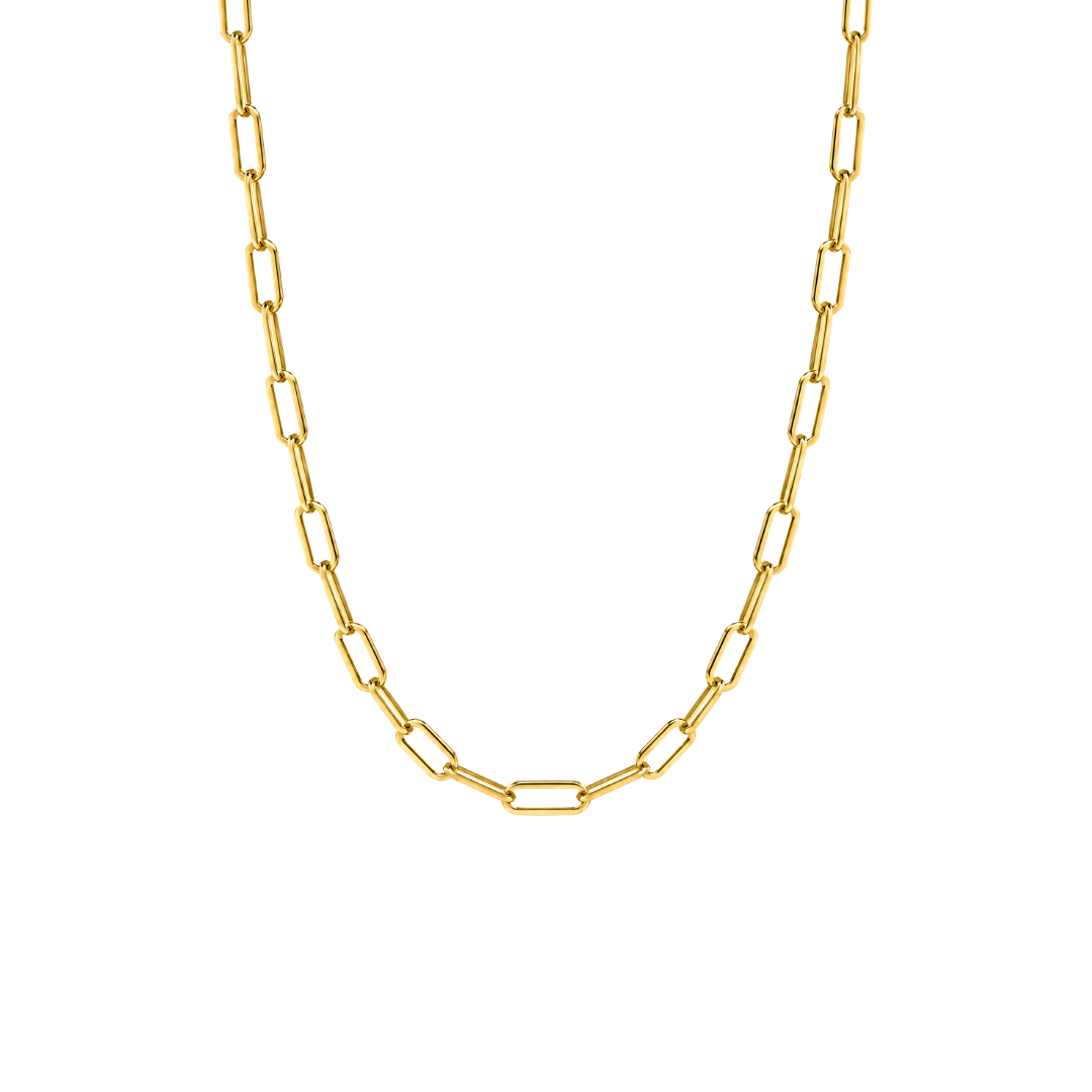 18K Gold-Filled Medium Sage Paperclip Necklace
