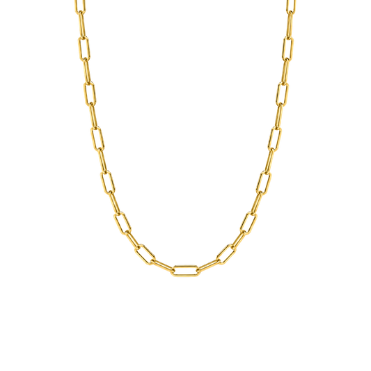 18K Gold-Filled Medium Sage Paperclip Necklace
