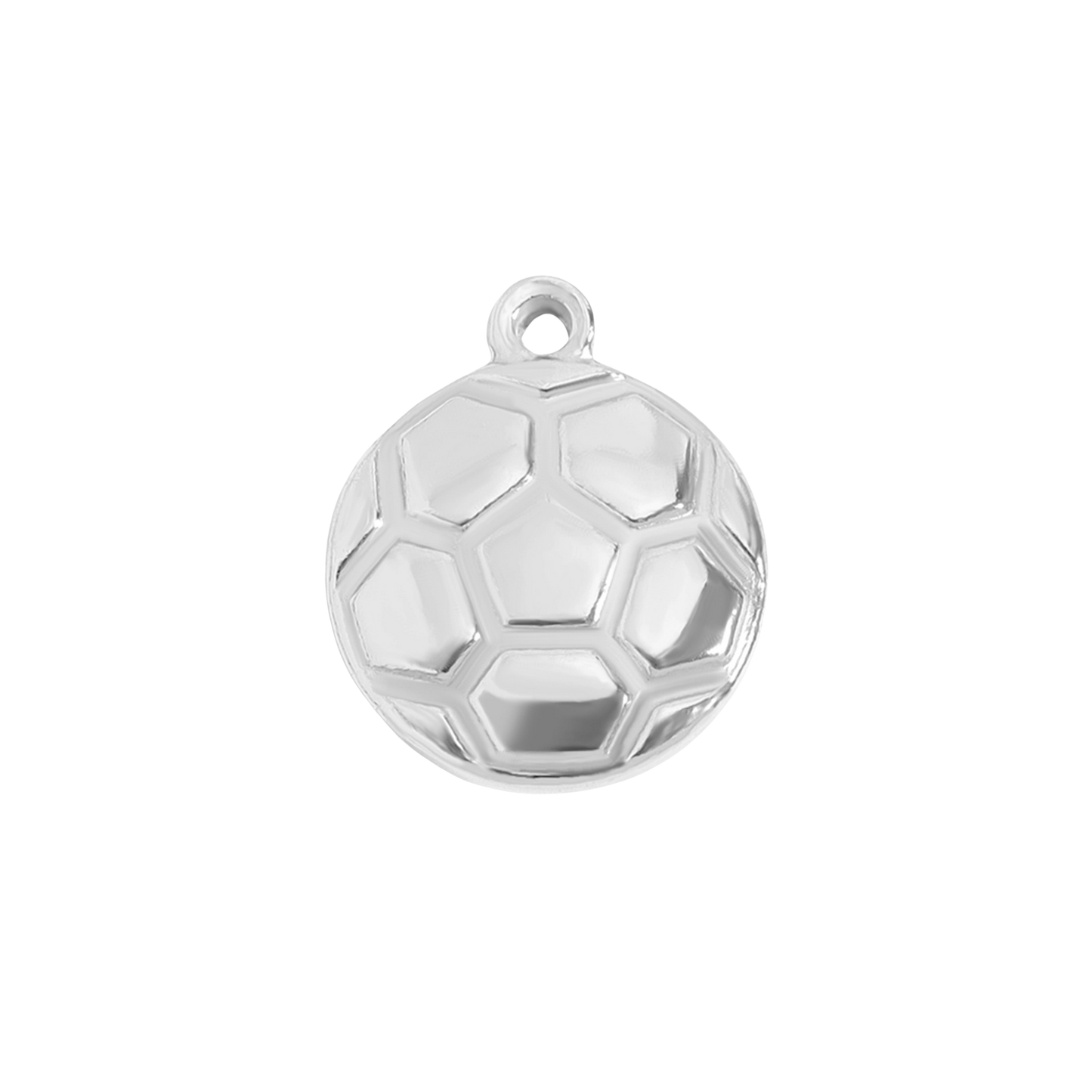 Medium Silver Soccer Ball Charm