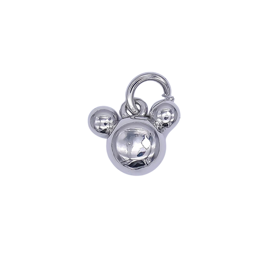 Mini Silver Mouse Charm