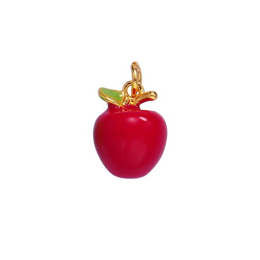 Small Red Apple Charm