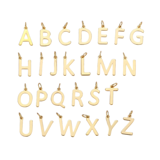 Mini Gold Initial Charm
