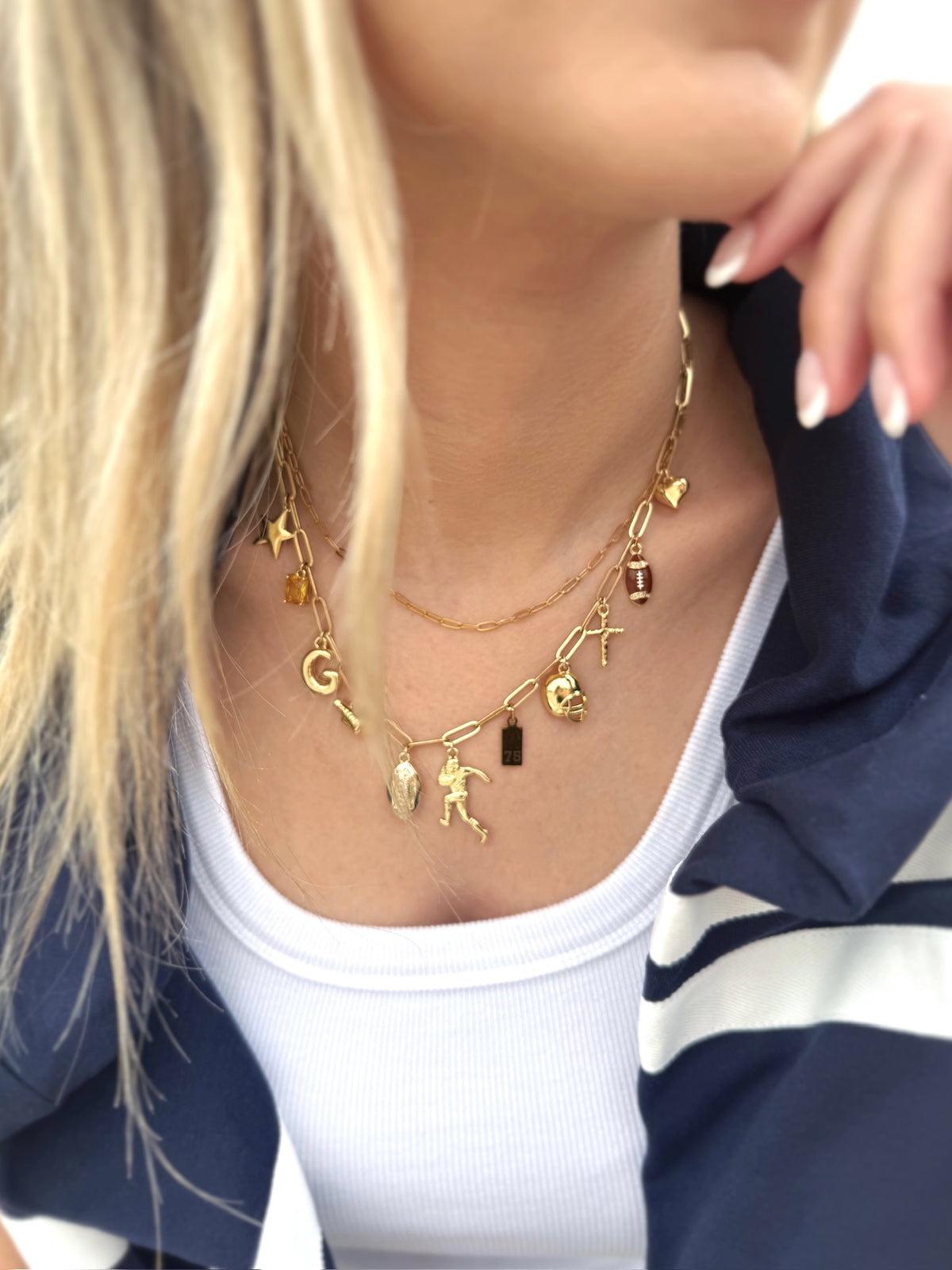 Football 11-Charm Necklace