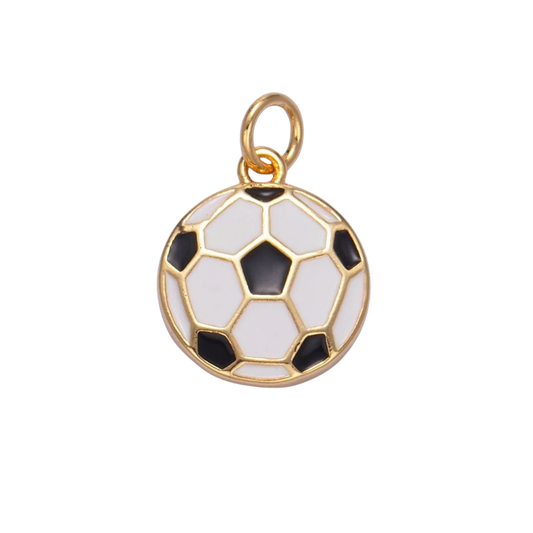 Medium Flat Soccer Ball Charm
