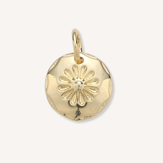 Mini Round Daisy Charm