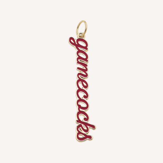 Large South Carolina Gamecocks Script Charm