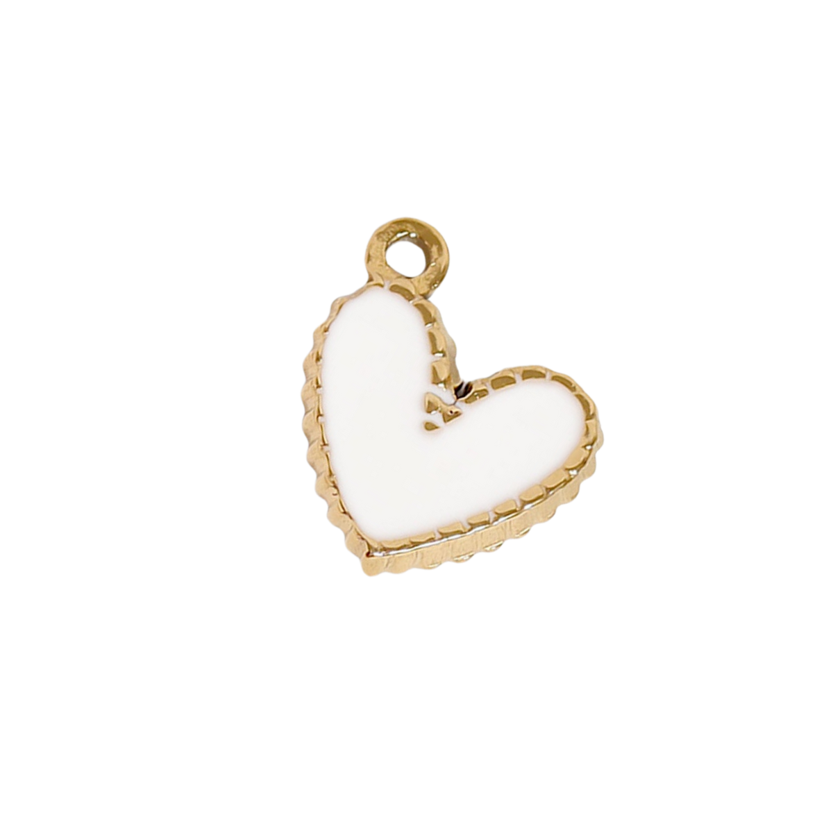 Small Gold Colored Heart Charms