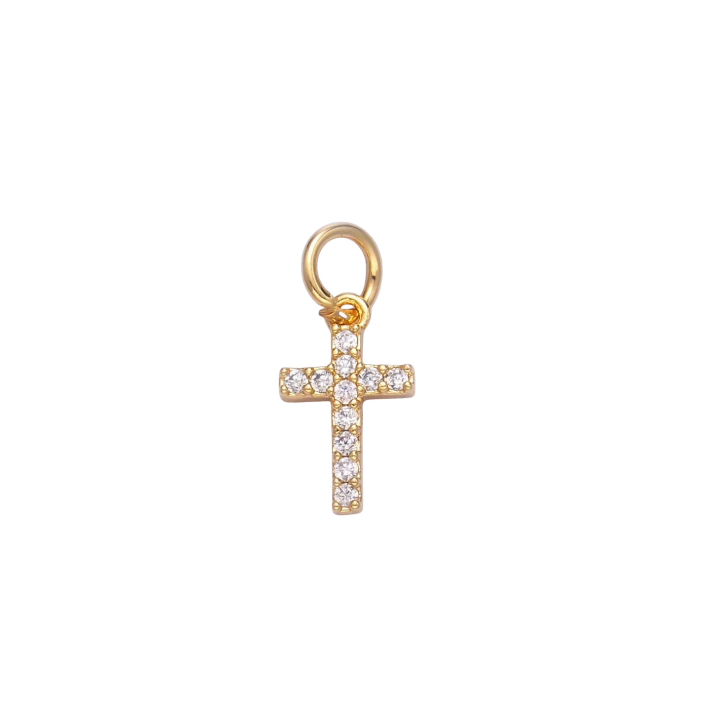 Rhinestone Cross Charms