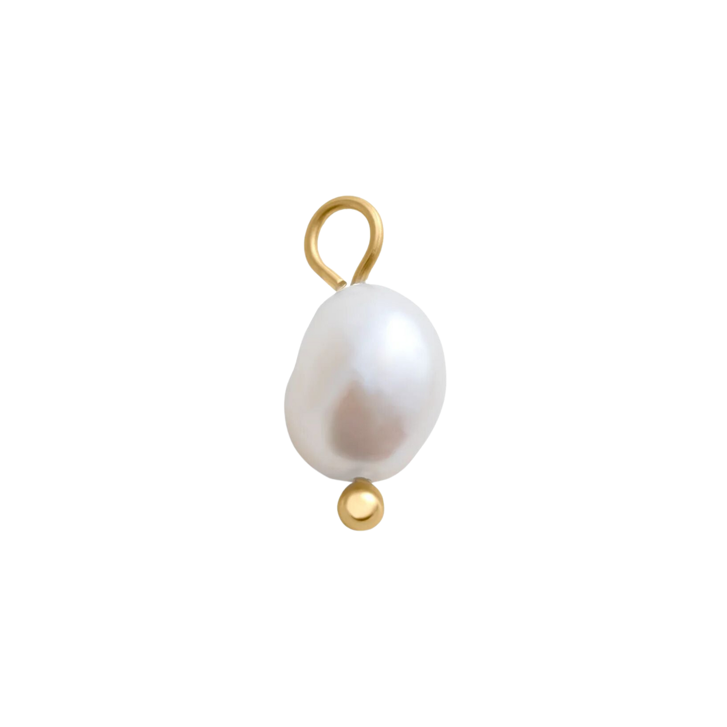 Mini Gold Freshwater Pearl Charm