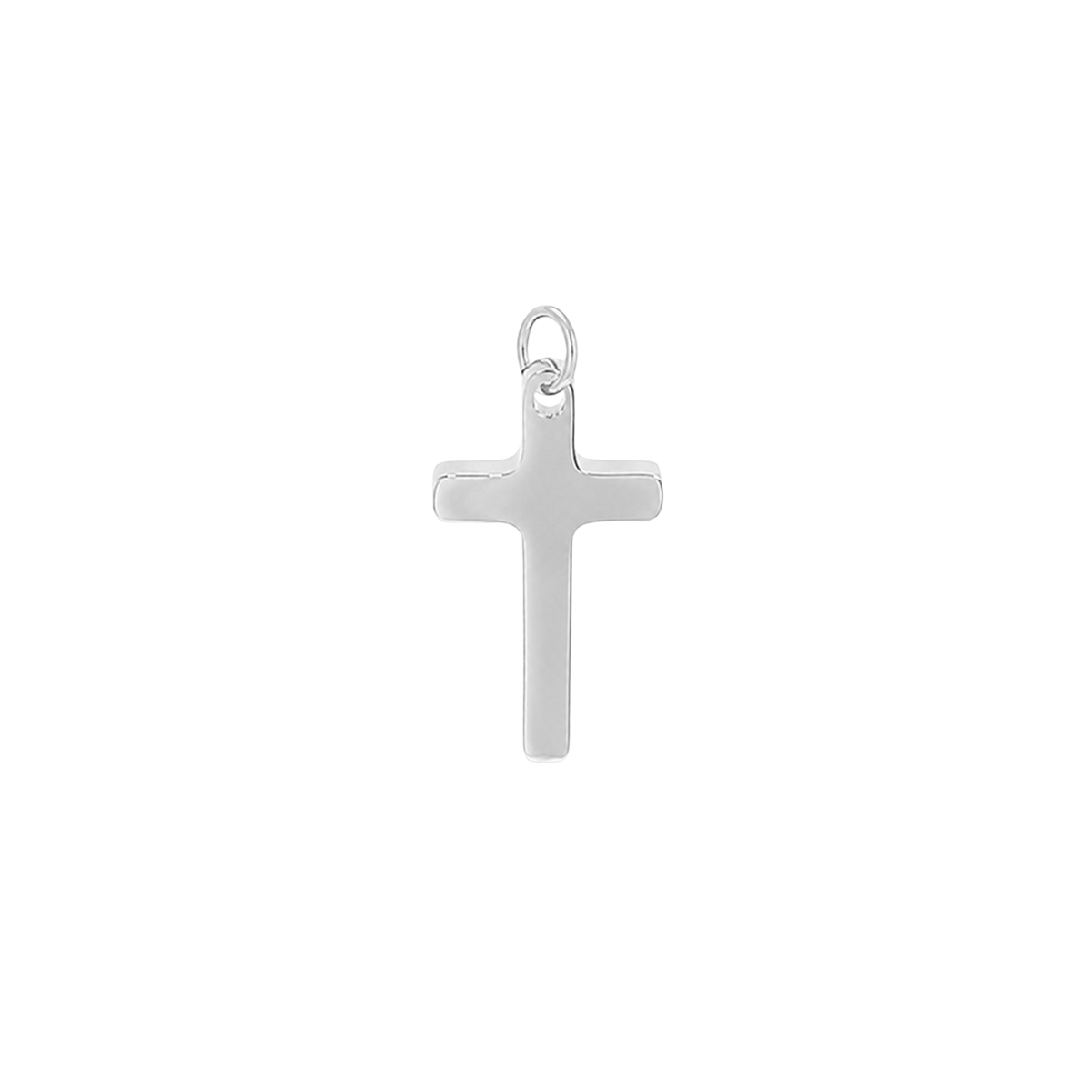 Small Silver Cross Charm