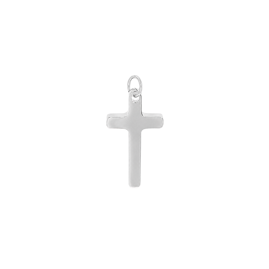 Small Silver Cross Charm