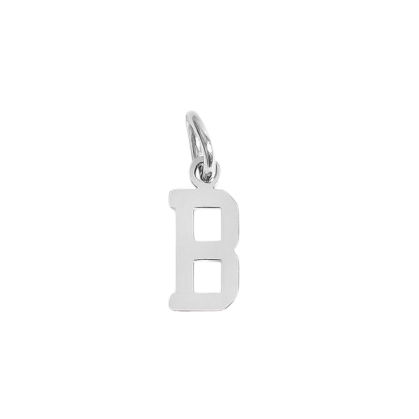 Small Silver Varsity Initial Charms