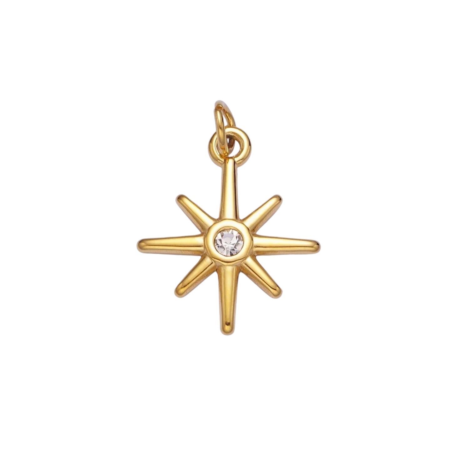 Gold North Star Charm