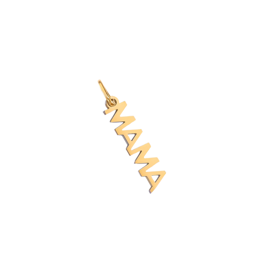 Small Gold "MAMA" Charm