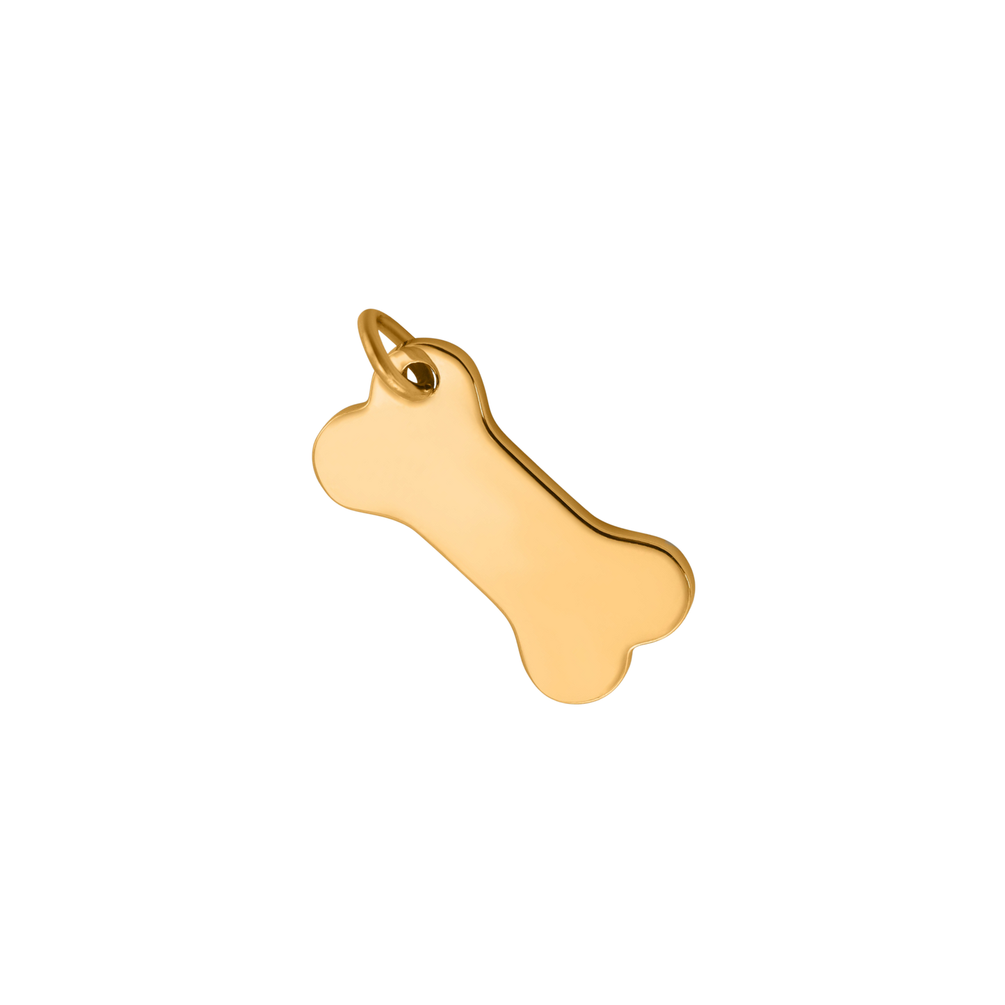 Small Gold Bone Charm (Engravable)