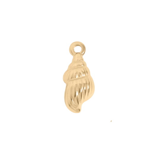 Medium Gold Conch Seashell Charm