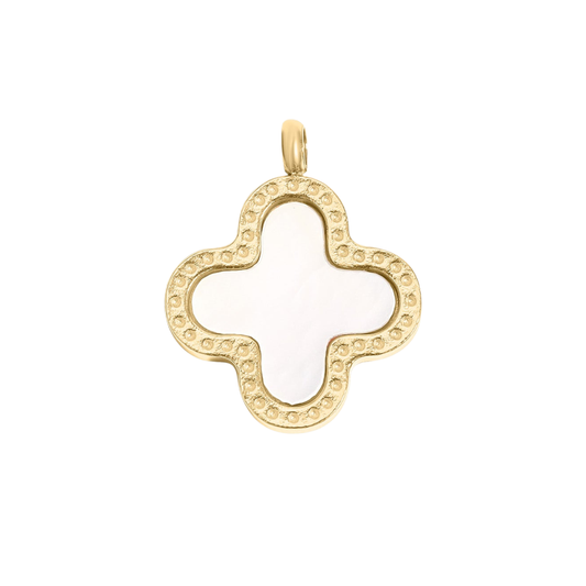 Medium White Clover Charm